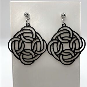 Black Geometric Earrings